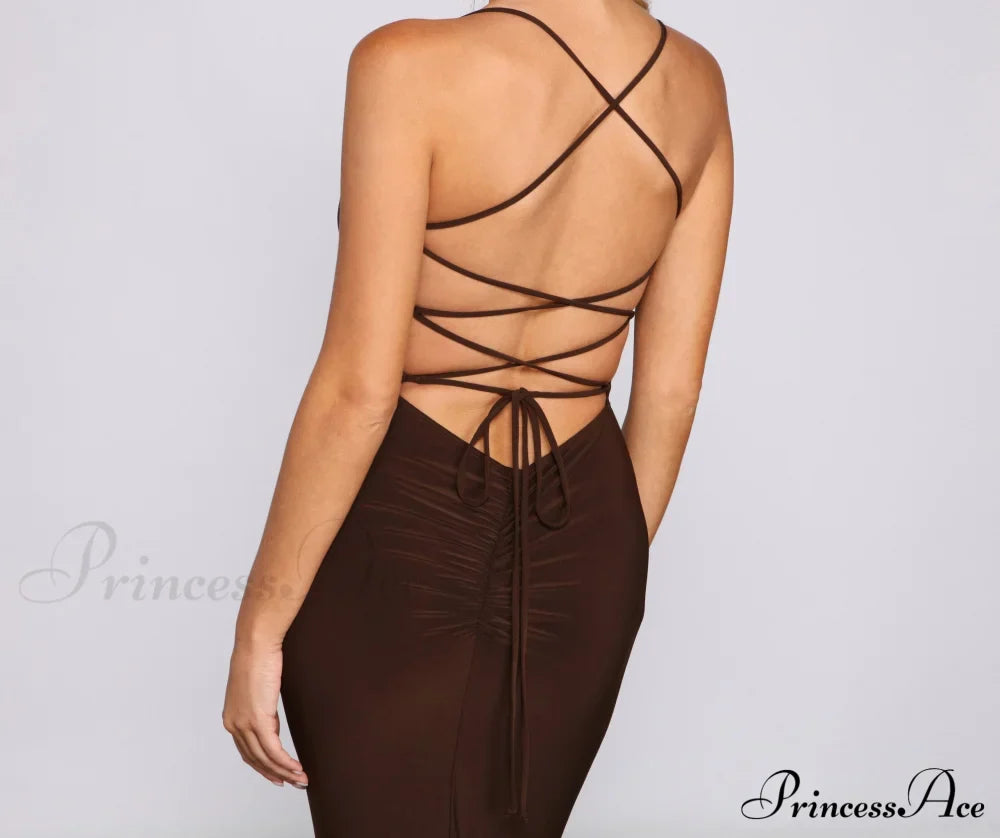 Gretchen Formal Stylish Lace-Up Dress image 5