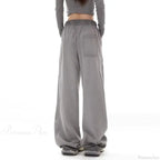 Grey Stripe Motion Casual Pants image 2