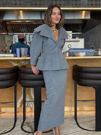 Grey Wool Blends Coat image 3