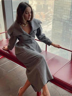 Grey Wool Blends Coat image 5