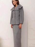 Grey Wool Blends Coat image 6