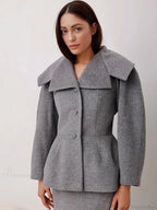 Grey Wool Blends Coat image 4