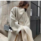 Grey Wool Loose-Fit Fleece Overcoat image 2