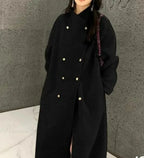 Grey Wool Loose-Fit Fleece Overcoat image 3