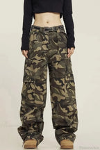 Grunge Camouflage Cargo Y2K Pants image 2