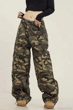 Grunge Camouflage Cargo Y2K Pants image 3