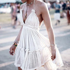 Gypsy Strap Backless Boho Dress image 4