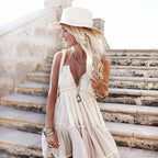 Gypsy Strap Backless Boho Dress image 3