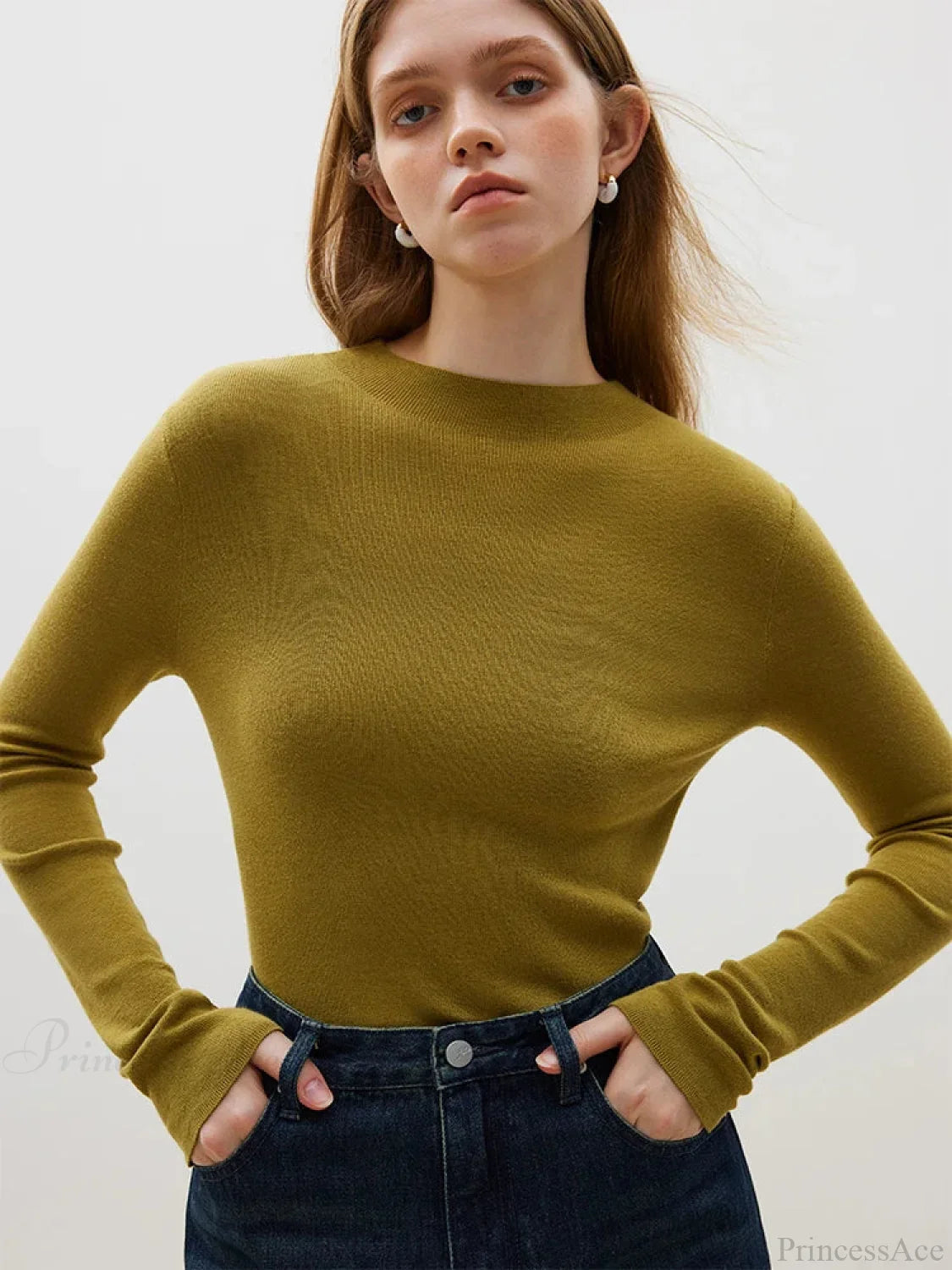 Half Turtleneck Soft Gentle Comfortable Sweater image 4