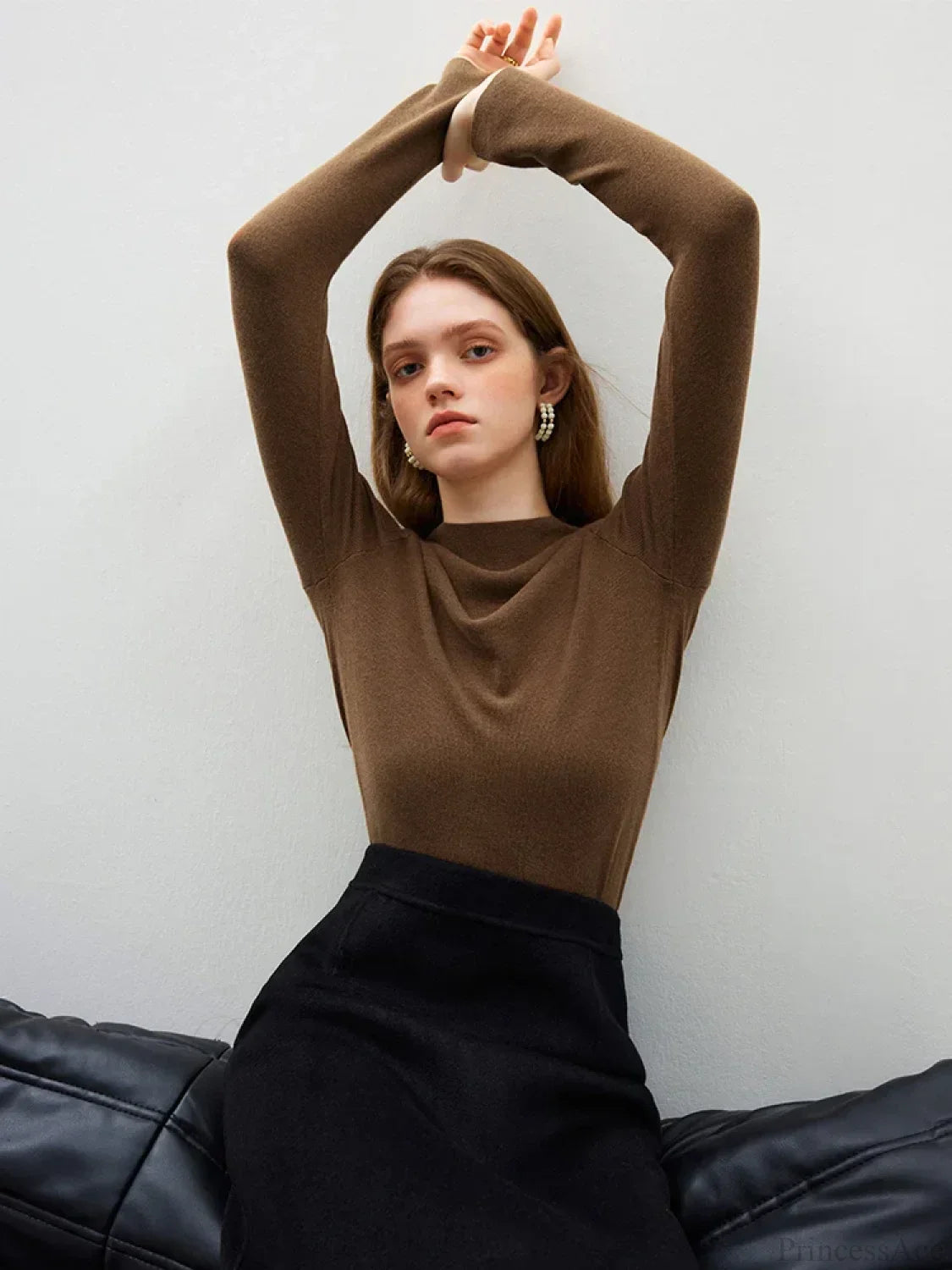 Half Turtleneck Soft Gentle Comfortable Sweater image 8