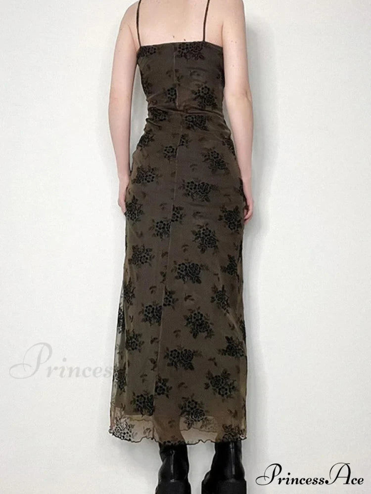 Half Zip Graceful Neck Maxi Dress image 3