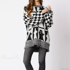 Halloween Round Neck Long Sleeve Aesthetic Gingerbread Loose Sweater image 7