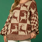 Halloween Round Neck Long Sleeve Aesthetic Gingerbread Loose Sweater image 6