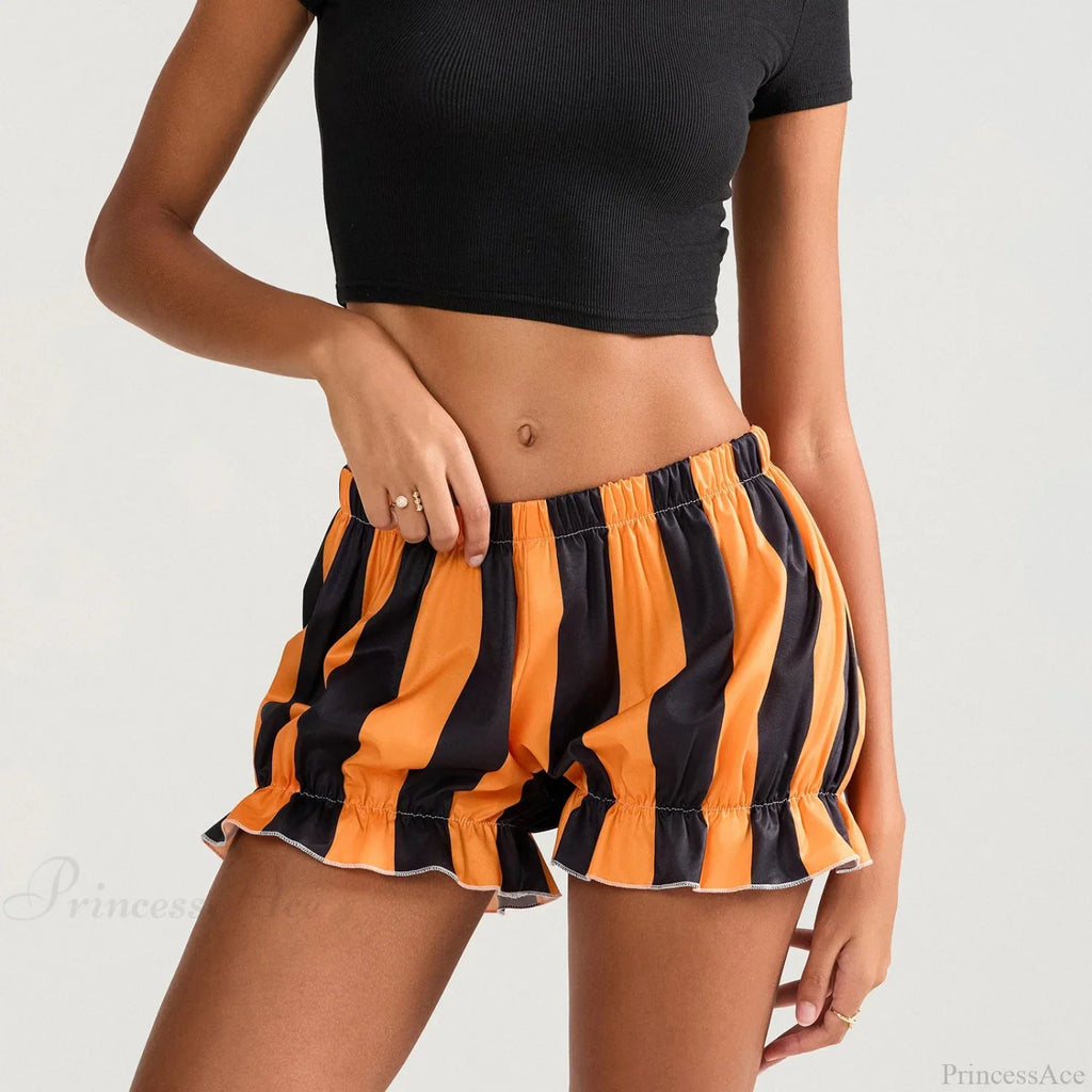 HalLoween Stripe Elastic Waist Short image 2
