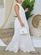 Halter Casual Graceful Maxi Dress image 2