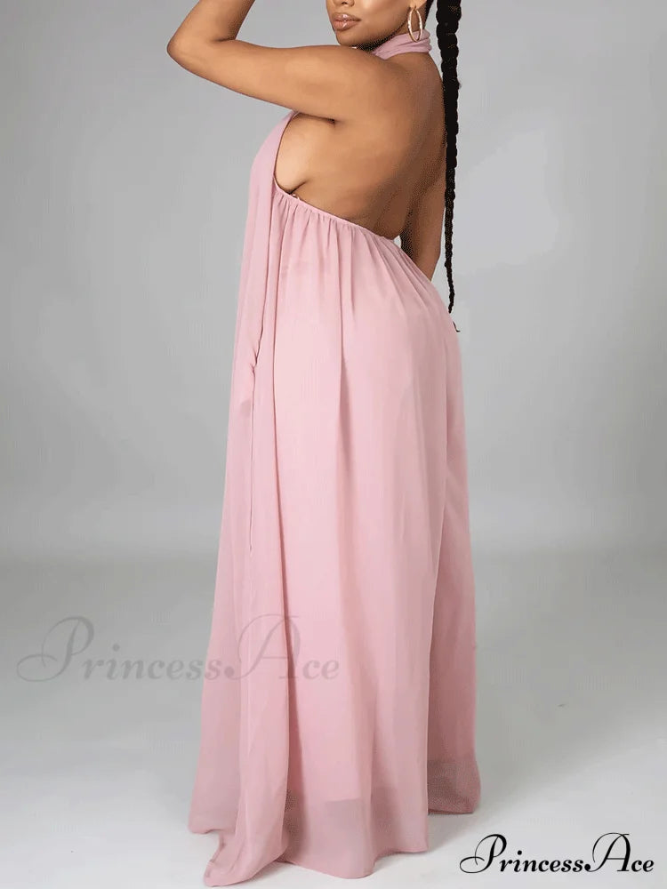 Halter Casual Graceful Maxi Dress image 15