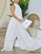 Halter Casual Graceful Maxi Dress image 3