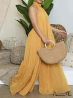 Halter Casual Graceful Maxi Dress image 5