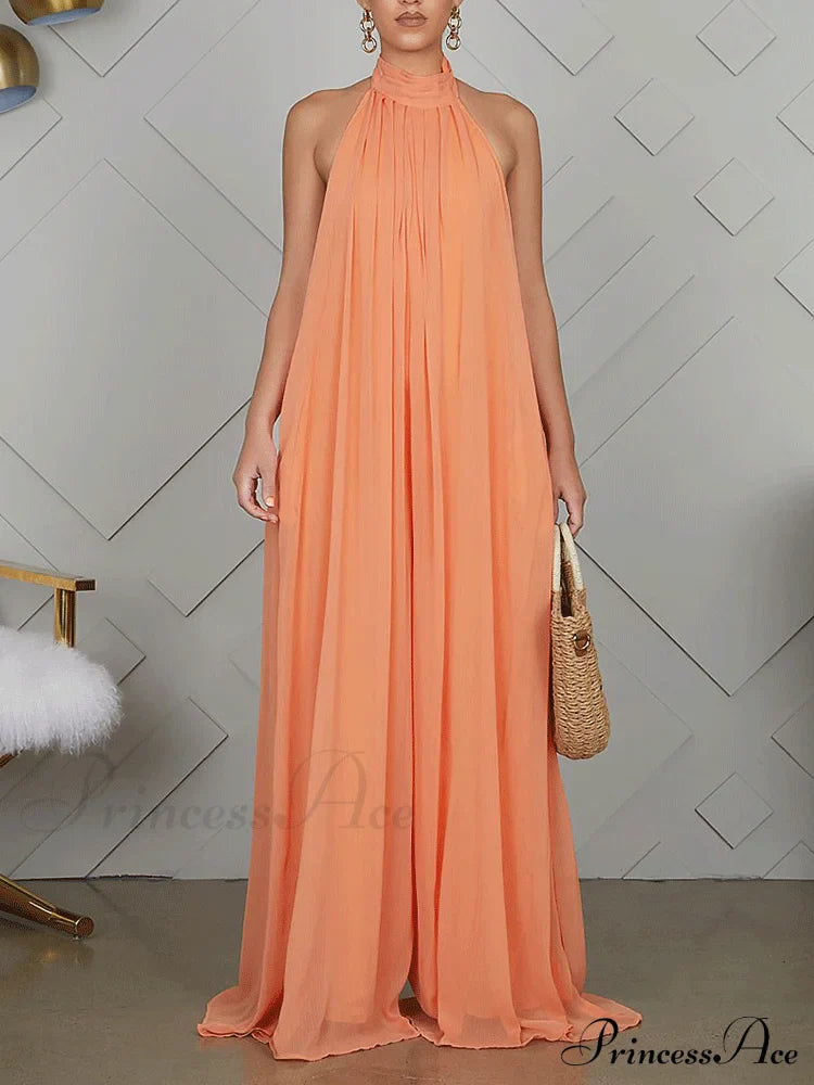 Halter Casual Graceful Maxi Dress image 10