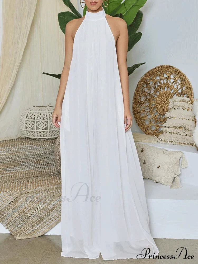 Halter Casual Graceful Maxi Dress image 1