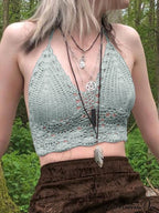 Halter Crochet Hollow Trendy Crop Tops image 32