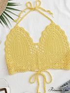 Halter Crochet Hollow Trendy Crop Tops image 31