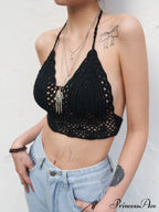 Halter Crochet Hollow Trendy Crop Tops image 21