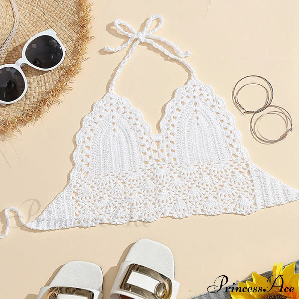 Halter Crochet Hollow Trendy Crop Tops image 42