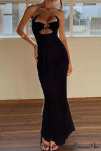 Halter Cutout Tie-up Dress with CrissCross Design image 4