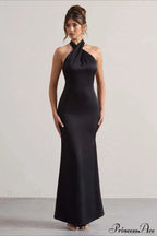 Halter Neck Sheath Formal Party Dress image 2