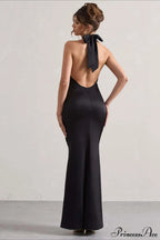 Halter Neck Sheath Formal Party Dress image 4