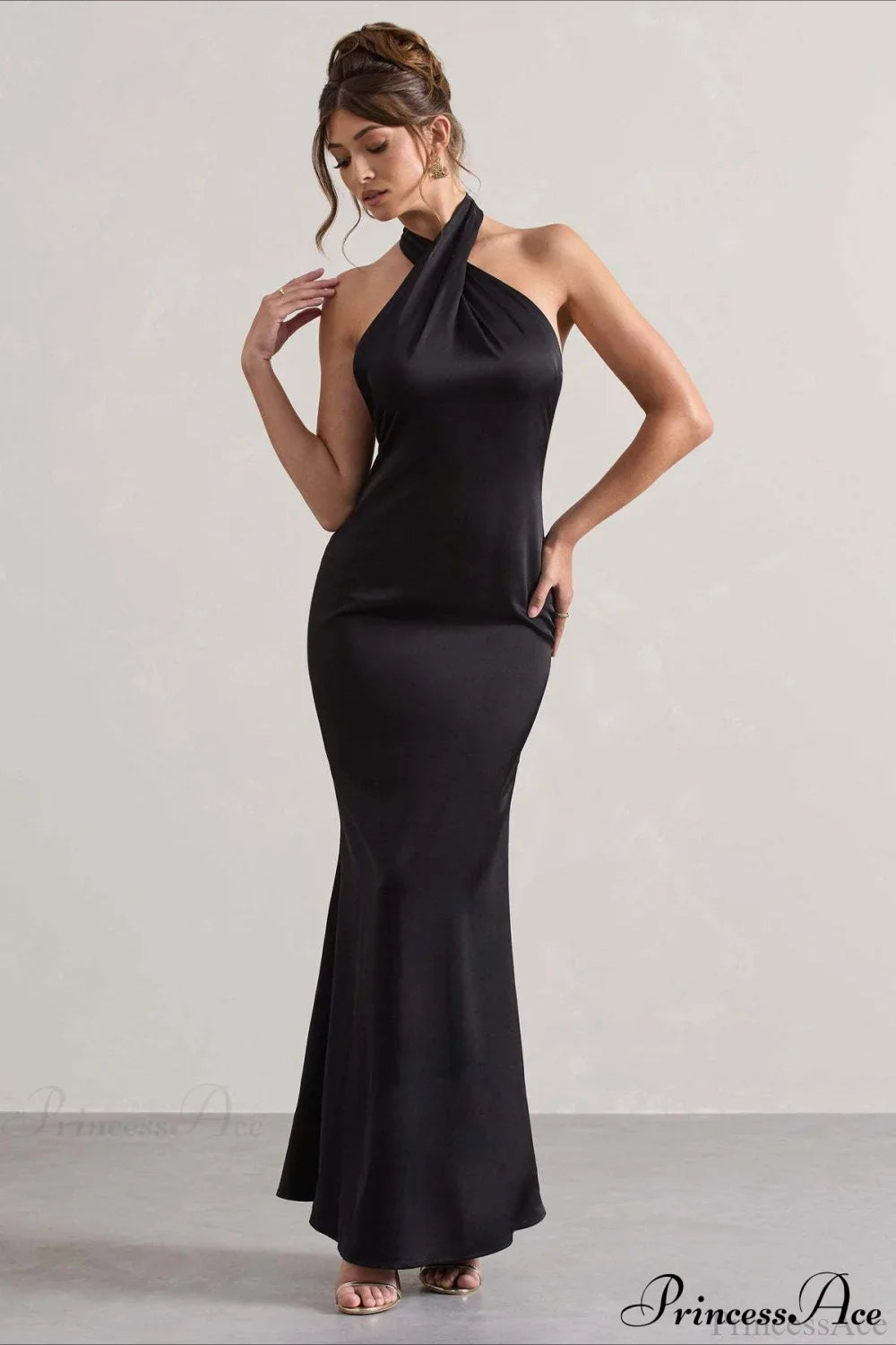 Halter Neck Sheath Formal Party Dress image 1