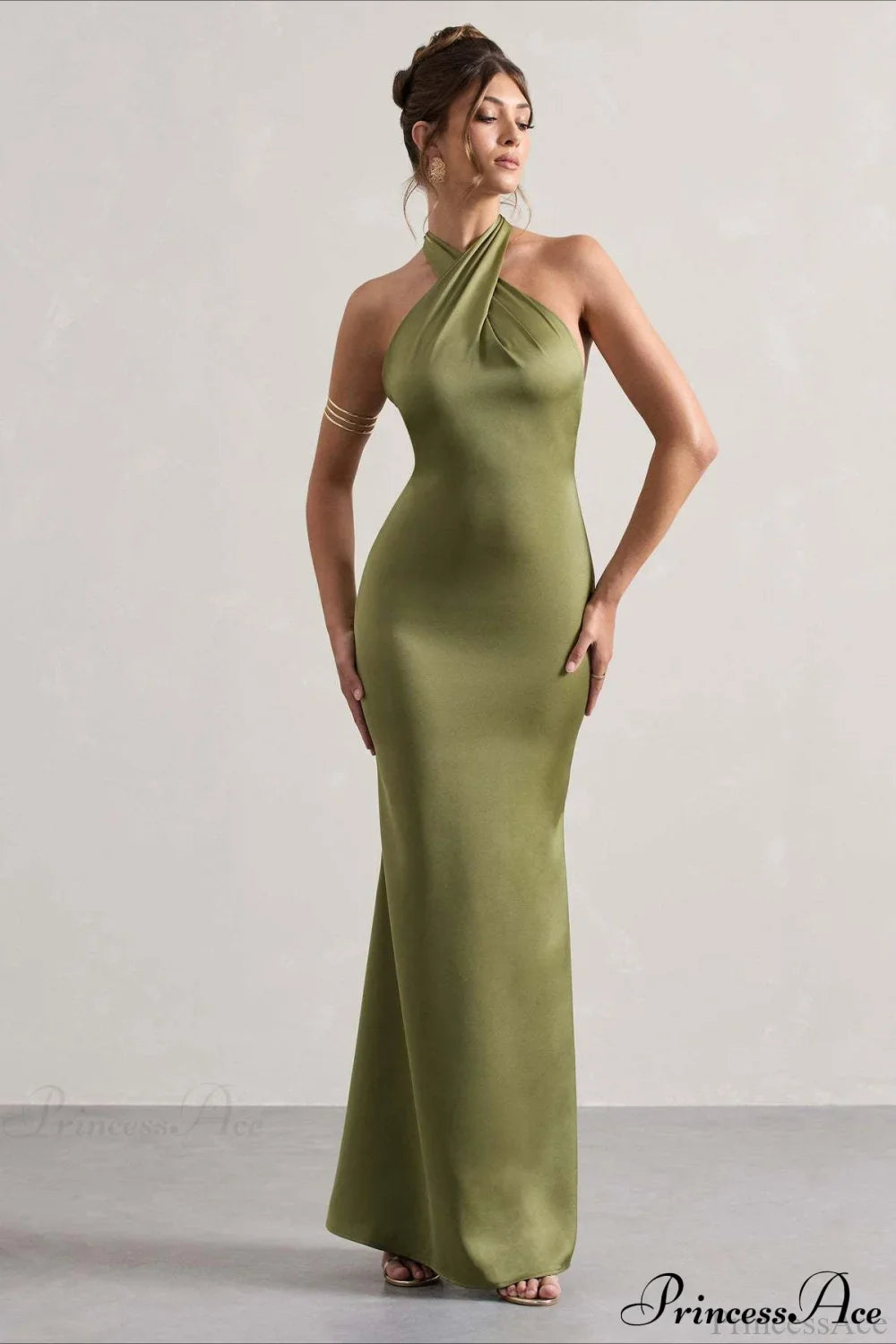 Halter Neck Sheath Formal Party Dress image 5