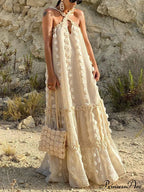 Halter Tassel Graceful Boho Dress image 1