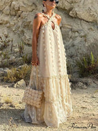 Halter Tassel Graceful Boho Dress image 2