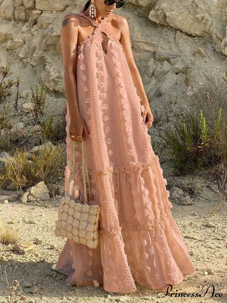 Halter Tassel Graceful Boho Dress image 8