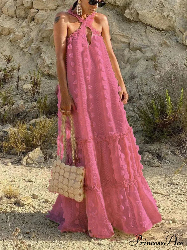 Halter Tassel Graceful Boho Dress image 10