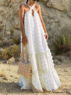 Halter Tassel Graceful Boho Dress image 7