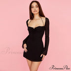 Halter Tie Graceful Mesh Patch Mini Dress image 2