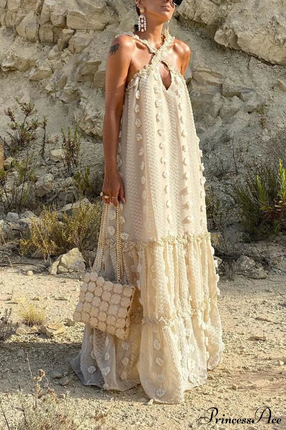 Halterneck Elegant Cake Dress image 5