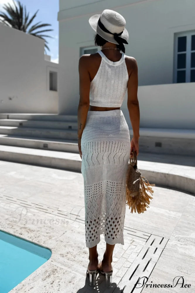 Hannah Knit Crop Charming Top + Skirt Set image 6