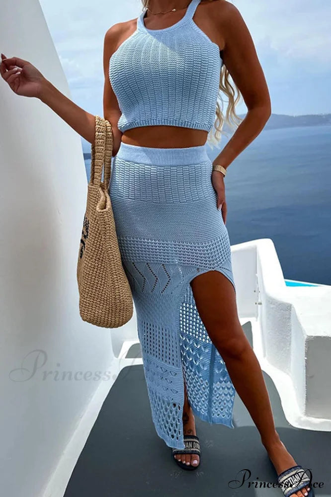 Hannah Knit Crop Charming Top + Skirt Set image 14