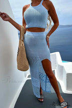 Hannah Knit Crop Charming Top + Skirt Set image 14
