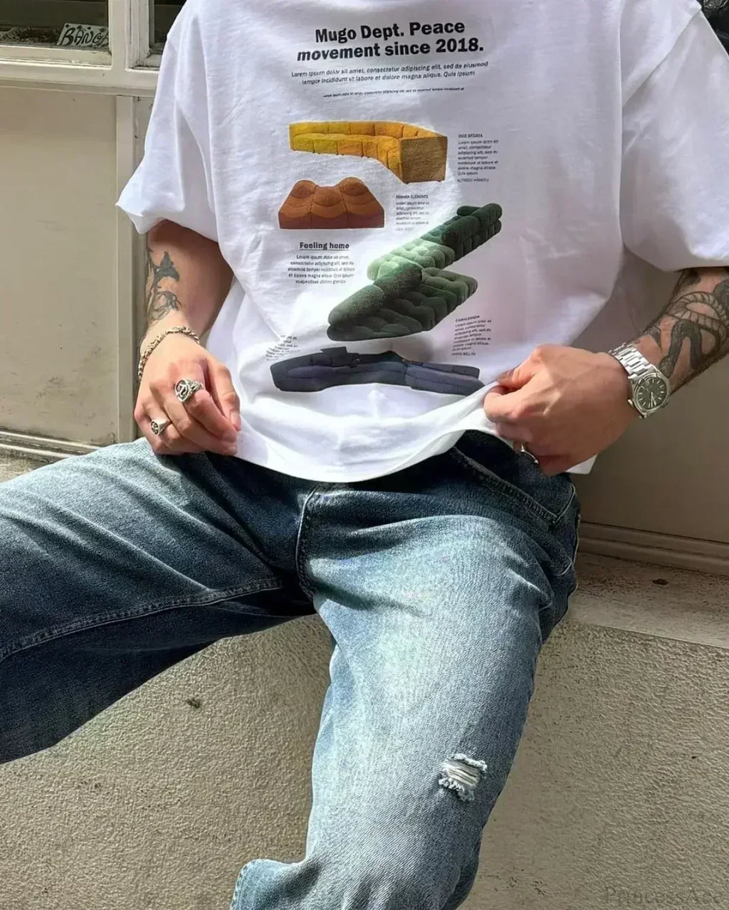 Harajuku Casual Summer Food T-shirt image 3
