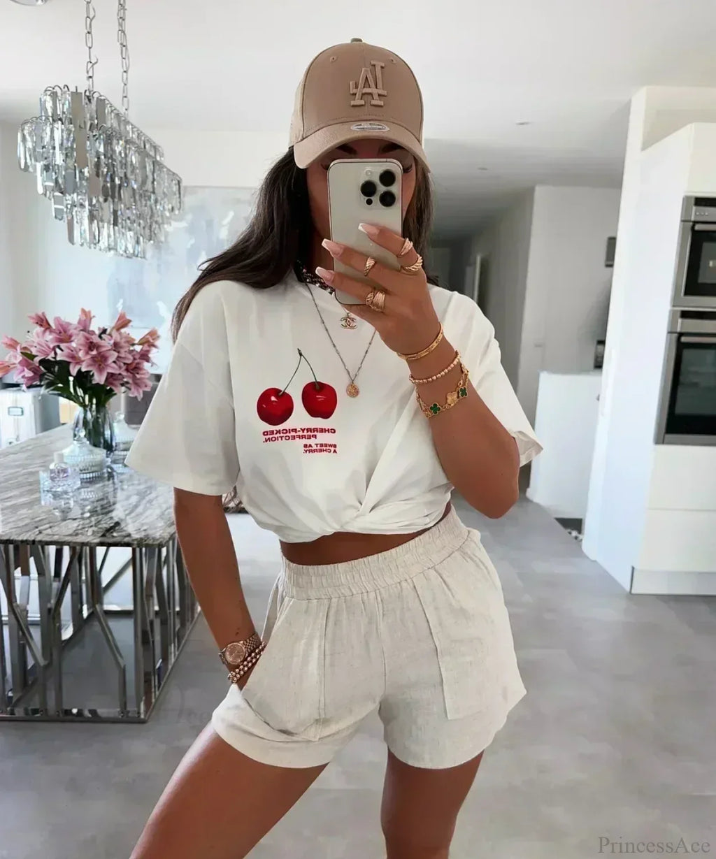 Harajuku Casual Summer Food T-shirt image 8