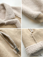 Harajuku Faux Leather Fur Patchwork Coat image 6