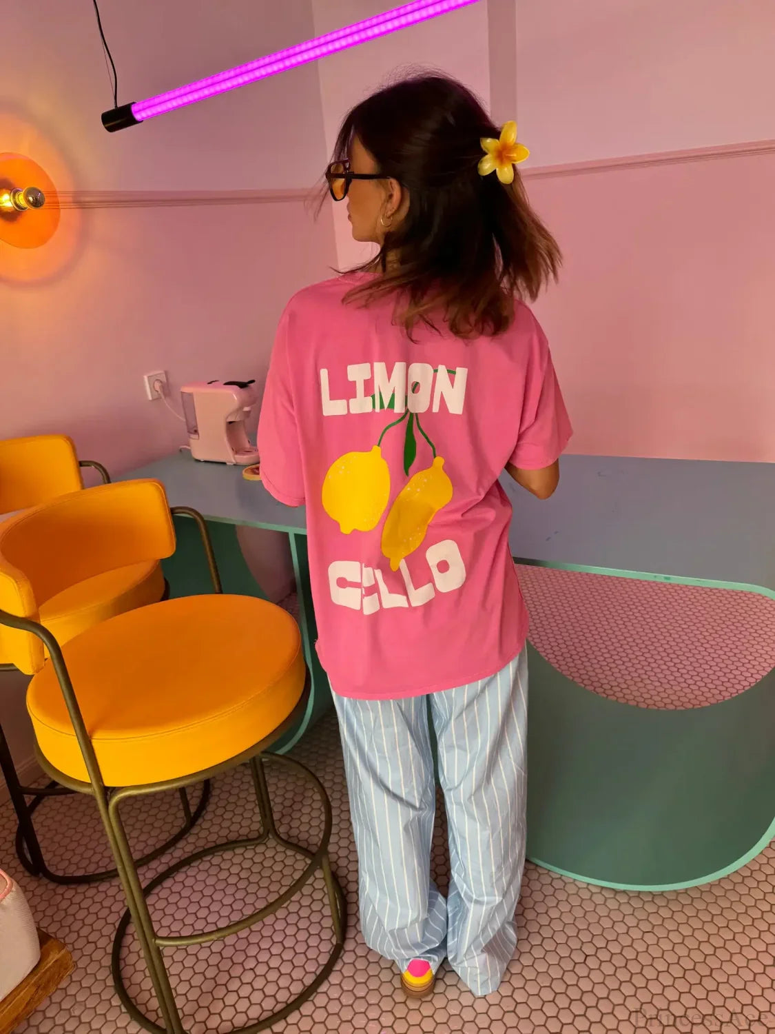 Harajuku Gothic Limoncello Graphic T-shirt image 3