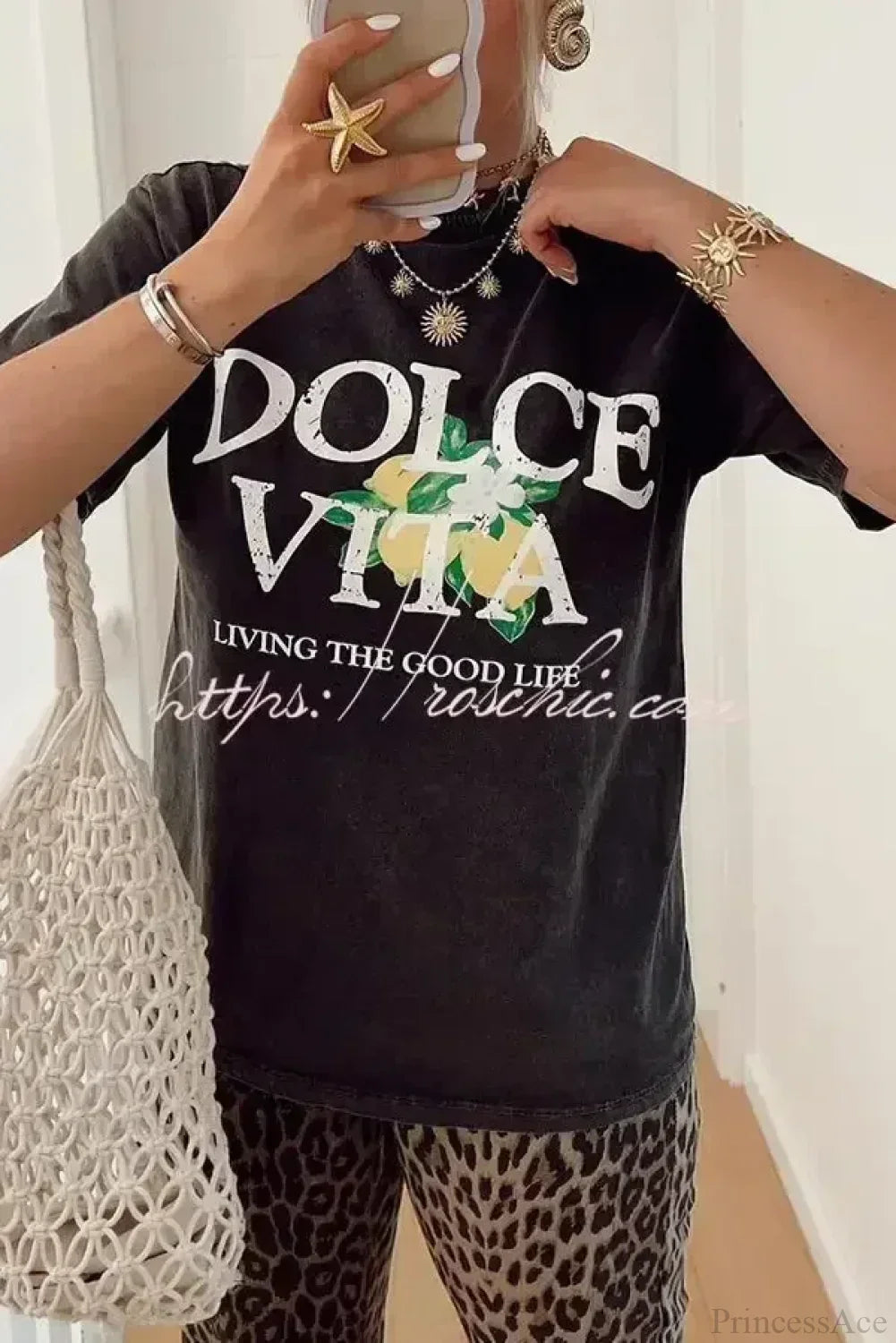 Harajuku Gothic Limoncello Graphic T-shirt image 7