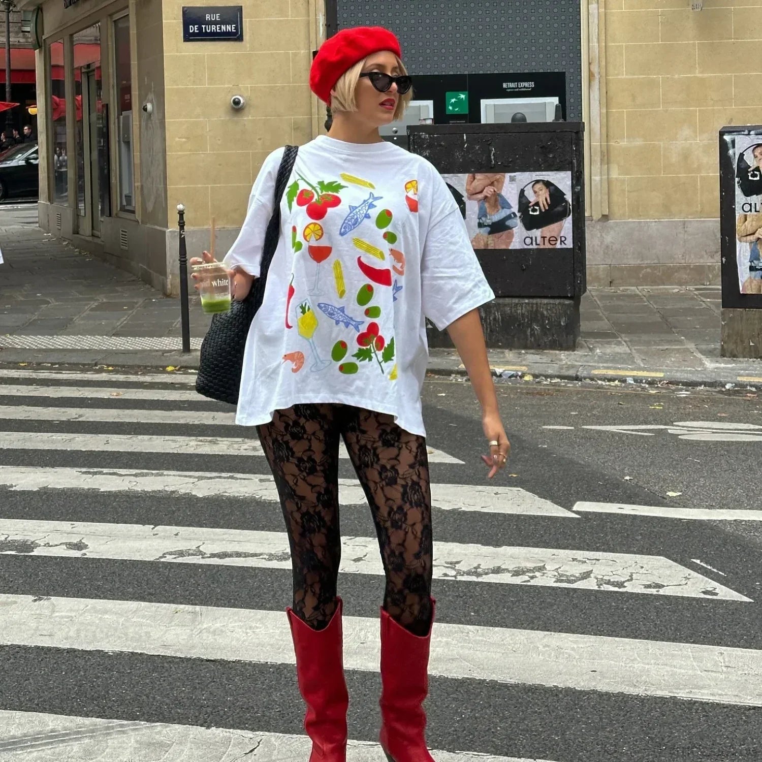 Harajuku Gothic Simple Icon Graphic T-shirt image 6