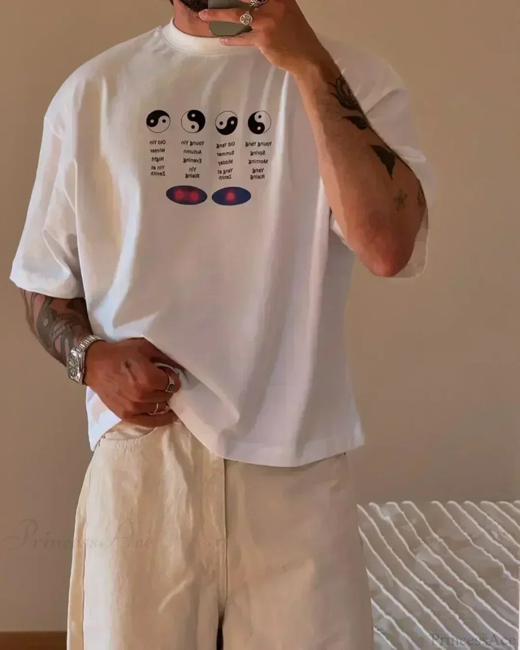 Harajuku Gothic Simple Icon Graphic T-shirt image 10